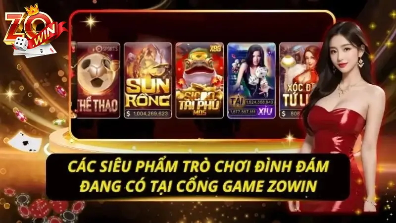 Sảnh Slotgame đa dạng, đồ họa 3D sống động cùng tỷ lệ nổ hũ cực cao